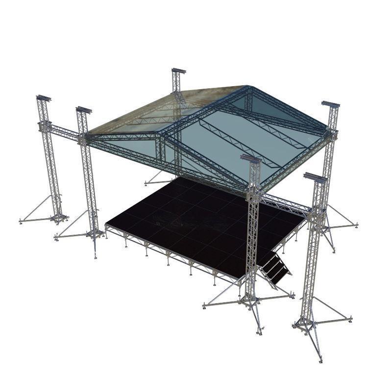 Concert stage roof truss aluminium 12x12x10m