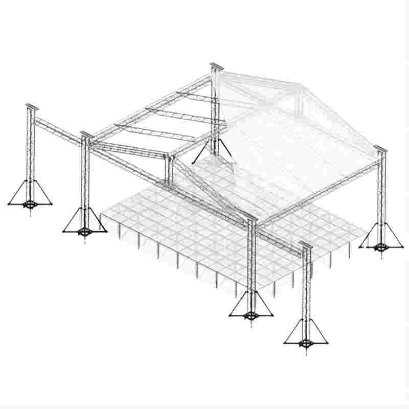 Modular Exhibition Concert Stage Truss 12x10x9m