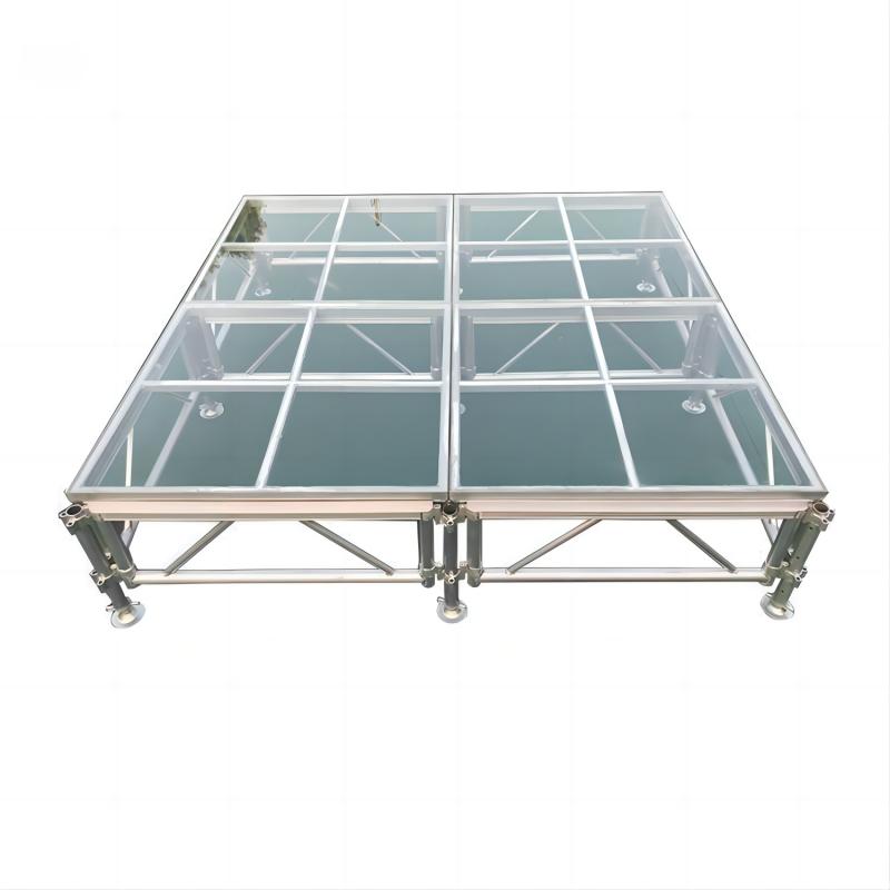 Mobile Portable Event Glass Acrylic Stage 24x24ft