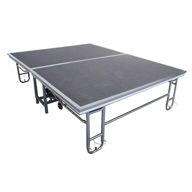 Iron Steel Frame Metal Folding Stage 