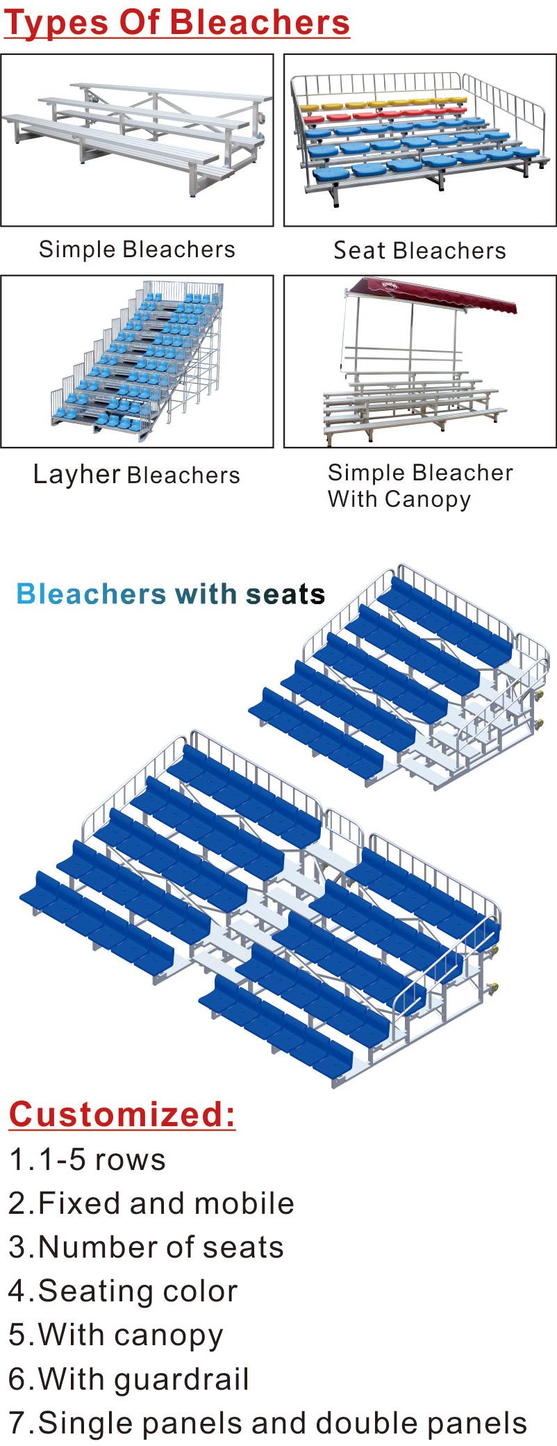 aluminum seating grandstand