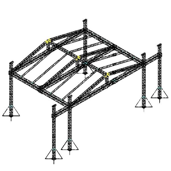 Saddle Roof Truss Stage