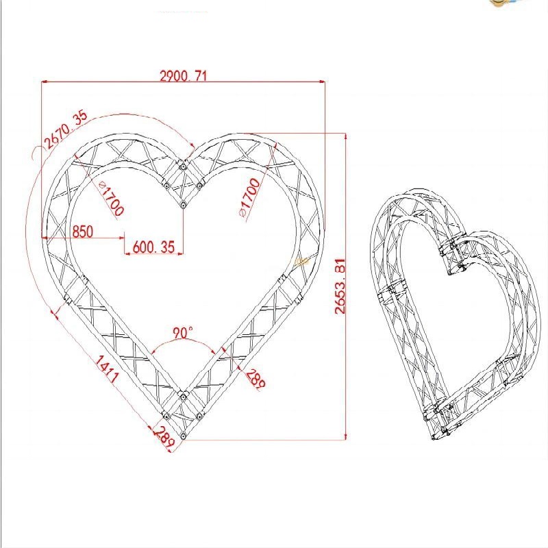 Concert Heart Shape Truss